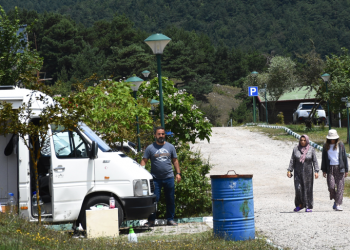 Kamp alanı ve karavanlara tesis ve plan düzenlemesi